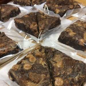 triple peanut butter brownies desserts from Catherine's Catering