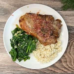 Pork Chop au Poivre